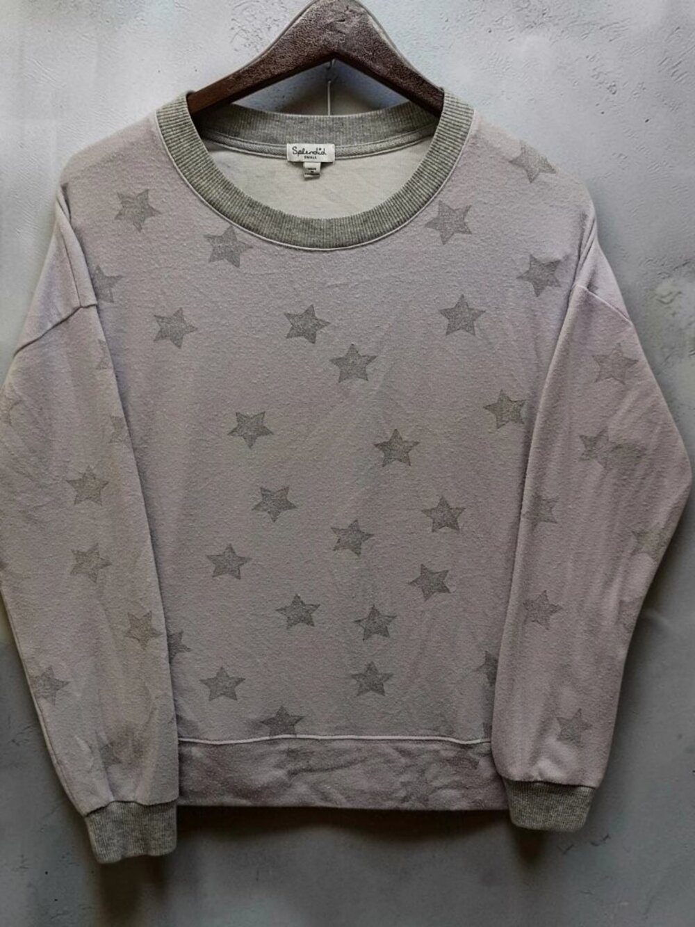 Splendid Size Small Light Purple Star Sweater Comfy Winter Y2K Casual Lounge